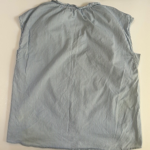 Frame Denim Blue Striped Button Down Shirt - Picture 6 of 10